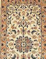 NAIN,PERSIEN CA 110 X 60 CM. FLOR WOLLE MIT SEIDE.