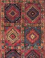 YALAMEH,PERSIEN CA 198 X 80 CM. WOLLE AUF WOLLE.