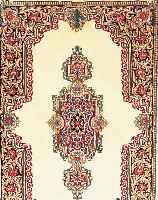 KERMAN,PERSIEN CA 143 X 100 CM. FLOR WOLLE.