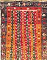 GABBEH,PERSIEN CA 148 X 94 CM. WOLLE AUF WOLLE.CA 30 JAHRE.