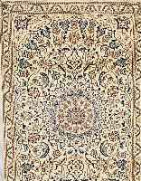 NAIN,PERSIEN CA 189 X 120 CM. FLOR WOLLE MIT SEIDE.