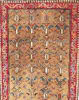 GABBEH,PERSIEN CA 165 X 117 CM. WOLLE AUF WOLLE.CA 30 JAHRE.