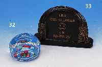 PAPERWEIGHT, BACCARAT, 90ER JAHRE, GLAS, 6 X 7 X 8 CM