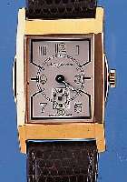 NUMA JANNIN HERRENARMBANDUHR, SCHWEIZ UM 1980, METALL HART VERG., EDELST.-SCHARNIER- BODEN, LEDERB., STILTYP. 30ER JAHRE, UNGETR. LAGERW., ...