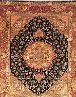 TäBRIZ FEIN,PERSIEN CA 244 X 202 CM. KORKWOLLE MIT SEIDE.CA 550.000 KN/QM.