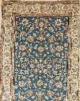 NAIN,PERSIEN CA 250 X 158 CM. FLOR WOLLE MIT SEIDE.