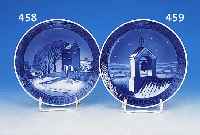 WEIHNACHTSTELLER, ROYAL KOPENHAGEN, 1941, PORZELLAN, BLAUE UNTERGLASURBEMALUNG, D. 18,5 CM
