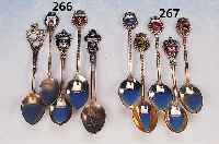 KONVOLUT AUS 12 STäDTELöFFELN, 800ER SILBER,Z. B. FRANKFURT/MAIN; WIESBADEN; BERLIN; MAINZU. STUTTGART, MüNCHEN, L. CA. 10 CM