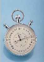 SLAVA EINHANDSTOPPER M. SCHLEPPZEIGERFUNKTION, SOWJETUNION UM 1985, METALL-SCHR.-GEH., HARTVERCHR., D. CA. 65 MM, ORIG.-KASTEN, GA- RANTIEKARTE, ...