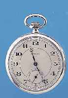 LONGINES HERRENTASCHENUHR LEPINE, REF.-NR. 5100328, SCHWEIZ UM 1930, KAL. 19,79N, 15 ST.,WERK VERG., KOMP.-UNR., GEBL. BREG.-SPIR., FEINREG. M. ...