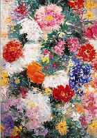 STRAUB, LUDWIG, MANNHEIM 1905, TäTIG IN SEE- HEIM, BLUMENSTILLEBEN, ÖL/LWD, SIGNIERT, CA.109 X 50 CM