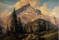 KRAUSE, HANS OTTO, DIE ALPSPITZE, ÖL/LWD, RE. U. SIGN., CA. 60 X 80 CM, R.