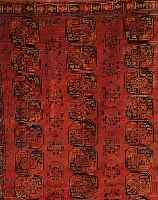 ERSARI,AFGAHNISTAN CA.346 X 254 CM. EHZ.4 WOLLE-WOLLE CA.40 JAHRE.