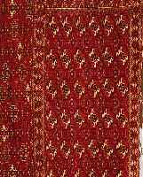 TEKKE,RUSSLAND CA.120 X 82 CM. EHZ.3-4 WOLLE-WOLLE UM 1930.