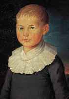 ZUSCHREIBUNG: JOHANN SCHLESINGER, 1768 EBERTS-HEIM-1840 SAUSENHEIM, PORTRäT EINES KNABEN, ÖL/LWD, AUF PRESSPAPPE AUFGEZOGEN, LT. EIN- LIEFERER ...