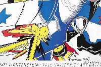 LICHTENSTEIN, ROY , "BLAM", PLAKAT ZUR AUSST. YALE UNIVERSITY ART GALLERY 1991, FARBSIEBDRUCK AUF DüNNEM ...