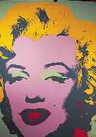 WARHOL, ANDY, 1928-1987, MARYLIN, FARBSIEB- DRUCK, EDITION SUNDAY B. MORNING, RüCKSEITIG GESTEMPELT: FILL IN YOUR OWN SIGNATURE, CA. 91 X 91 CM