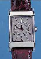 ETERNA HERRENARMBANDUHR LES HISTORIQUES, REF.-NR. 889041, SCHWEIZ UM 1999, EDELST., TEILW. POL., TEILW. SAT., BODEN GEDR., ORIG.- LEDERB. M. ...