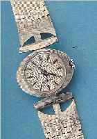 JUWELIA DAMENGOLDBANDUHR, SCHWEIZ/DEUTSCH- LAND UM 1966, WG 585/000 RODH., BODEN GEDR., FORMANKERW., 17 ST., HANDAUFZUGKAL. VON AS, INCABL. ...