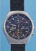 ORFINA ARMBANDCHRONOGRAPH MILITARY (PORSCHE- DESIGN), SCHWEIZ UM 1992, EDELST. MATT., BODEN U. KRONE GESCHR., BEI FERTIGST. WASSER- GESCH., ...