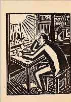 MASEREEL, FRANS, 1889-1972 , 5 HOLZSCHNITTE AUF 3 BLäTTERN, JE CA. 10 X 8 CM, GEBRäUNT, AUS DEM ...