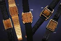 GIRARD PERREGAUX HERRENARMBANDUHR QUARTZ, SCHWEIZ UM 1982, GG 750/000-MASSIVGEH., BODEN 4-FACH VERSCHR., MINERALFLACHGL., SAT., VERG. BLATT, KAL. ...