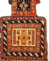 NAIRIZ SALZTASCHE, PERSIEN, 55 X 36CM, EHZ 2, WOLLE AUF WOLLE, UM 1950