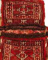 YOMUTH D.TASCHE, PERSIEN, 40 X 26CM, EHZ 2 WOLLE AUF WOLLE, UM 1940