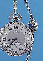 HAMILTON HERRENTASCHENUHR LEPINE, REF.-NR. 0233516, USA UM 1924, WG-FILLED GEH. IN 8- ECKFORM, RAND WIE PENDANT U. BüGEL RELIEFIERT,AUF BODEN ...