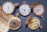 HERRENTASCHENUHR LEPINE, REF.-NR. 242360, SCHWEIZ/FRANKREICH UM 1920, GG 750/000, MINU- TENREPETITION, EMAILBL. FEIN HAARR., GEBL. STAHLZEIGER, ...