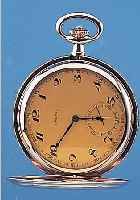 LONGINES HERRENTASCHENUHR SAVONETTE, SCHWEIZ/DEUTSCHLAND UM 1927, METALL-DOUBLE-GEH. (BISONSYMB.), STREIFENDEKOR, MONOGR. "WH", ...