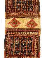 SHASAWAN D.TASCHE, PERSIEN, 43 X 22CM, EHZ 3-4, WOLLE AUF WOLLE, UM 1920