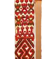 PFERDESCHMUCK, PERSIEN, 445 X 16CM, EHZ 3 WOLLE AUF WOLLE, UM 1920