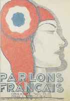 IRIBE, PAUL: PARLONS FRANCAIS, PARIS 1934, 37 LITHOGRAPHIEN, Z.T. FARBIG, MIT KARIKIEREN-DEN DARSTELLUNGEN ZU FRANKREICHS ROLLE IN DER WELT, TEILS ...
