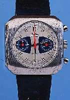 KONVOLUT: 2 HERRENARMBANDUHREN-CHRONOGRAPHEN M. VERSCH. AUFBAU, 1 X SICURA, METALL VER- CHR., EDELST.-BOD. GESCHR., NEUTR. EDELST.- BAND, EINF. ...