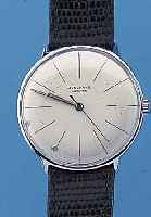 JUNGHANS HERRENARMBANDUHR MEISTER, DEUTSCH- LAND UM 1964, METALL NACHVERCHR., BODEN GEDR.,VERS. BLATT L. FL., DIR. ZENTRALSEK., WERK VERG., ...