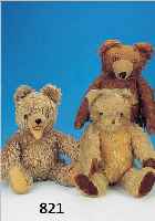 KONVOLUT ZWEI TEDDYBäREN, DEUTSCH, 30-60ER JAHRE, MOHAIR, 52/57 CM, BESPIELT