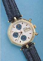 BWC ARMBANDCHRONOGRAPH, REF.-NR. 905-3313-2,SCHWEIZ UM 1996, METALL HARTVERG., EDELST.- BODEN GEDR., SCHMUCKDR., HANDAUFZ., BASISKAL. VALJOUX, ...