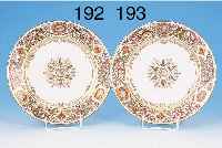 ZIERTELLER, SEVRES, CHATEAU FONTAINBLEAU, UM 1846, PORZELLAN, FEINE BUNTE BEMALUNG, UMLAUFENDER JAGDDEKOR VON WILD, ADLER U. RAUBTIER MIT ...