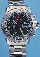 SINN ARMBANDCHRONOGRAPH AUTOMATIK, REF.-NR. 303/1735, SCHWEIZ 2000, EDELST., TEILW. POL., TEILW. MATT., SOWIE EDELST.-BAND M. SICHER- ...