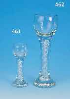 POKALGLAS, JOSEPHINENHüTTE, SCHLESIEN, UM 1890/1900, FARBLOSES GLAS, H. 14.5 CM, MIT EINGESCHMOLZENER SPIRALE UND ...