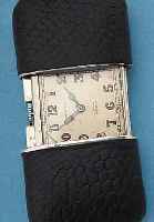 MOVADO REISESCHIEBEüHRCHEN, REF.-NR. 21556, SCHWEIZ UM 1938, STERLINGSILBER, BLATT VERS., FL., SERIE ERMETO, RUNDANKERW., 15 ST., VERSCHR. ...