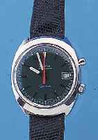 OMEGA HERRENARMBANDUHR CHRONOSTOP, REF.-NR. 146009, SCHWEIZ UM 1968, EDELST., BODEN GE- SCHR., EINFACHER CHRONOGRAPH M. ZäHLER, ONE- ...