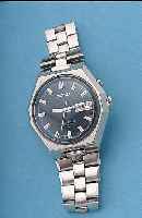 SEIKO ARMBANDWECKER BELMATIC, REF.-NR. 4006-7001, JAPAN UM 1970, EDELST., ORIG.- EDELST.-BAND, TAG U. DATUM, WECKBEREITSCHAFTS-DRüCKER ...
