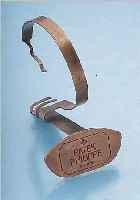 PATEK PHILIPPE DEKORATIONSUHRENSTäNDER, UM 1955, METALL VERS., ALTERSBED. FARBL. GET.,BESTELL-NR. 517