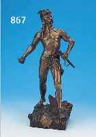 BRONZESKULPTUR, SIGN. M. FUGERE, UM 1900, H. 44 CM, GALLIER, AM ARM OFFENE BOSSIERNAHT
