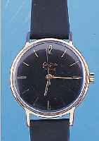 GLASHÜTTE HERRENARMBANDUHR, REF.-NR. 205244,DEUTSCHLAND UM 1965, METALL ROSE VERG., EDEL- ST.-BODEN GEDR., BLATT REST., KAL. 70,1, 17 ST., ...