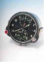 EINBAUBORDCHRONOGRAPH FüR MIG 29, VERGL. LITERATUR LEVENBERG I, NR. 478, EINBAUMAßE D. CA. 80 MM, METALLGEH. HERMETISCH VERSCHR., RUSSLAND ...