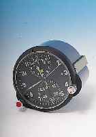 EINBAUBORDCHRONOGRAPH, RUSSLAND UM 1989, VORGESEHEN FüR MIG 29, GANGRESERVE 85 STD., HERMETISCH VERSCHR. METALLGEH., FERTIGUNGS- NR. 48529, ...