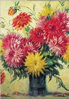 HEINIGER, P., 1. HäLFTE 20. JH., BLUMENSTIL-LEBEN, ÖL/LWD., SIGN., M. CA. 70 X 79,5 CM